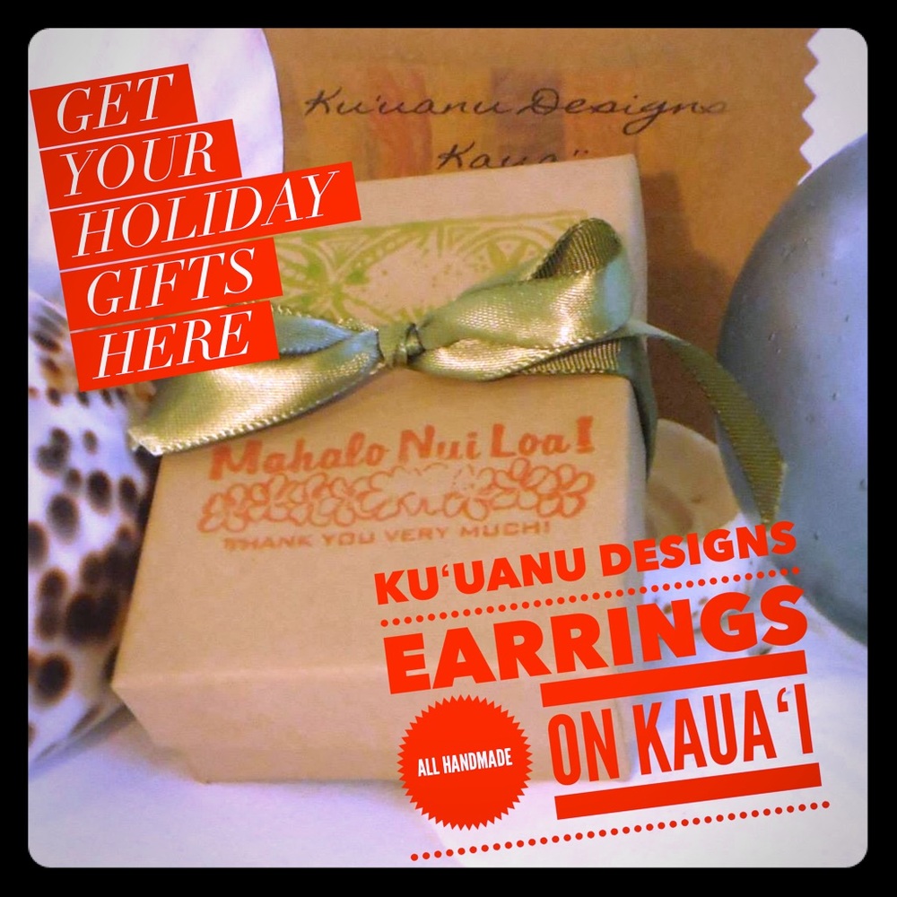 All the Kuʻuanu Design Earrings are handmade